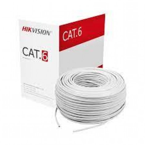 Hikvision Cat-6, 305 Meter White Network Cable